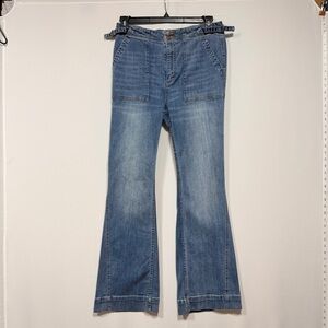Pilcro by Anthropologie Letterpress Jeans 31 – Stretch Flare with Side Cinch